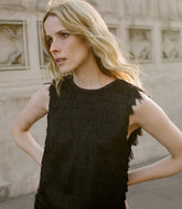 SOIRÉE TUNIC TOP -- BLACK
