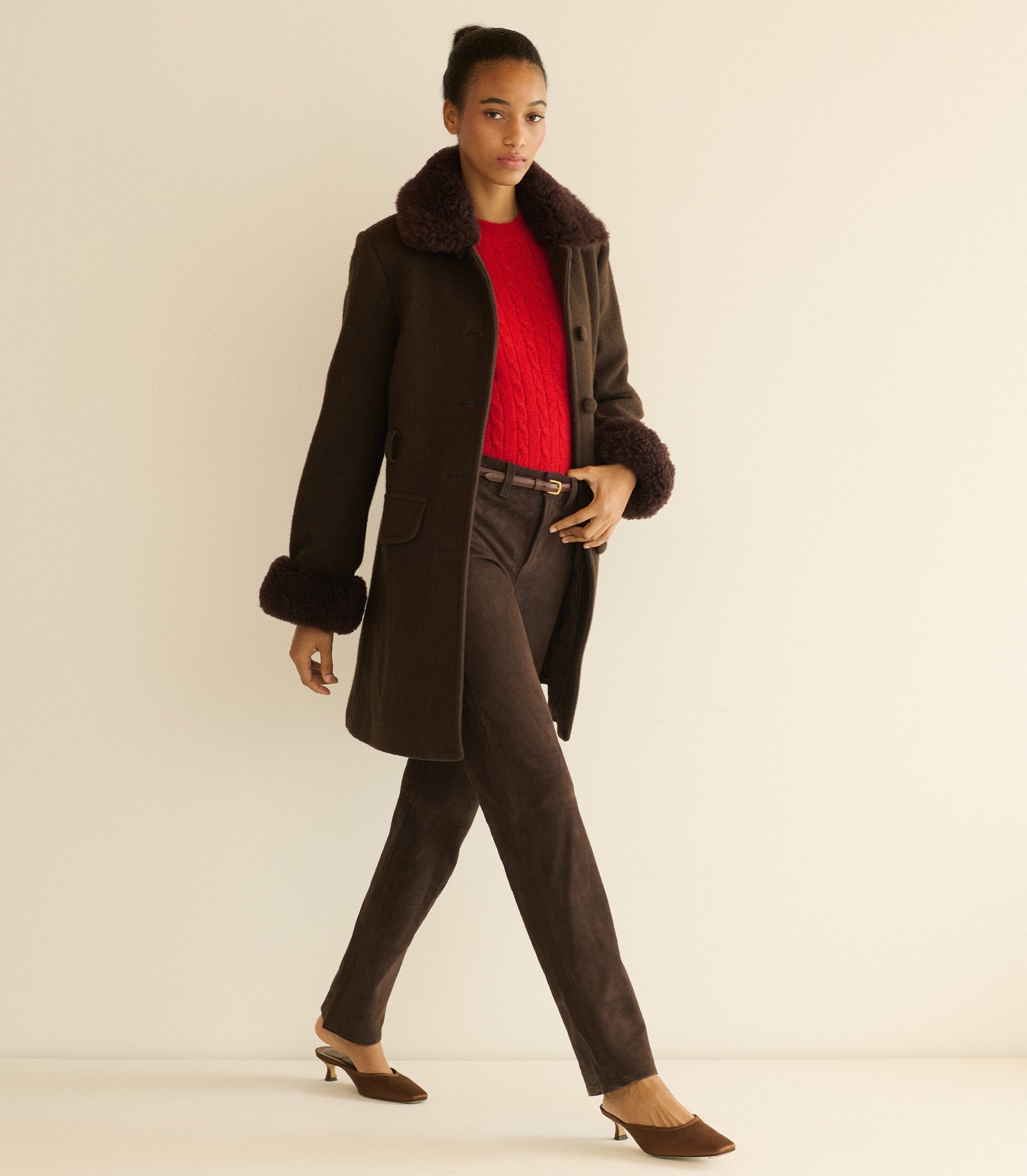LINDON SWEATER -- CERISE